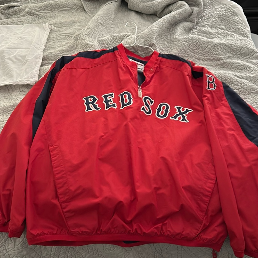 Red Sox Authentic majestic Red Sox pullover jacket